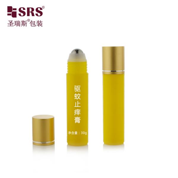 RPP(S) 30ml Empty PP PCR Plastic Roller Bottle For Deodorant Cosmetic Packaging