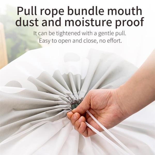 Сумки хранения шкафа крышки кровати одеяла хлопка сумки хранения одежды мультфильма складные