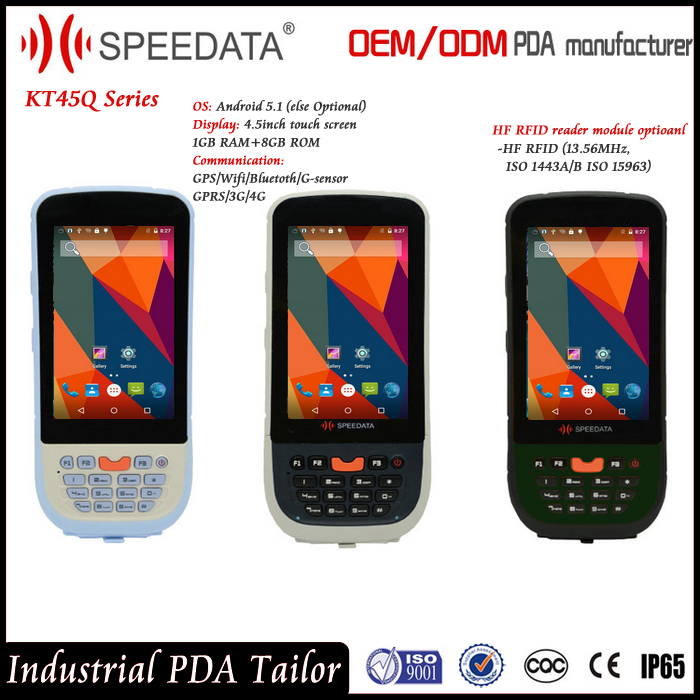Блок развертки HF Rfid USB RS232 Handheld, промышленный читатель 13.56Mhz RFID