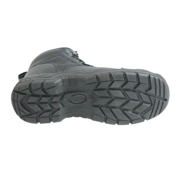 CE Black Metal Eyelets Anti Slip Customized For Your Requirements SJ Safety Boots Mid Cut Work Shoes