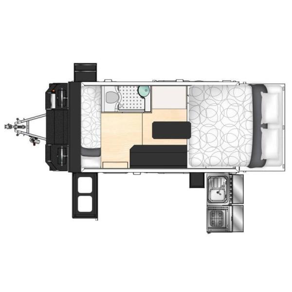 Petit double simple se garant Axle Travel Trailer Electromagnetic de remorque de campeur de frein à main