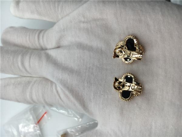 Van Cleef Arpels Vintage Alhambra Earrings 18k Yellow Gold With Onyx Fine Jewelry