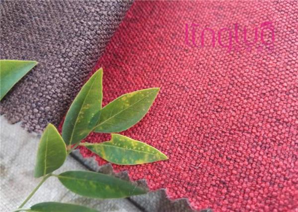 SGS Colorful Cotton Linen Fabric 148-150cm Width Easy Clean No Harmful Chemicals