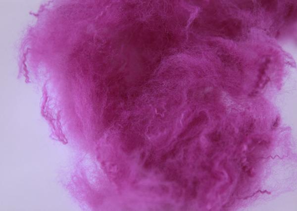Solid Style PSF Polyester Staple Fiber , Flame Retardant Recycled Pet Fiber