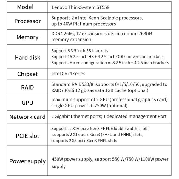 Stock Enterprise Servers Tower Case with High Memory Capacity and Xeon Processor