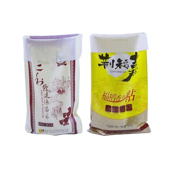 Laminated Bopp Polypropylene Plastic Bags , 50 Kg Plastic Pp Bags High Strength