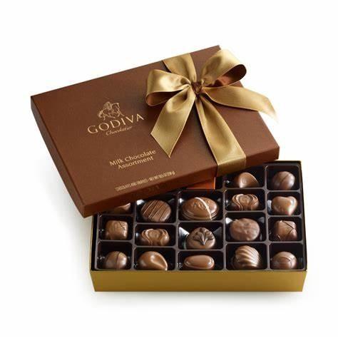 16pcs chocolate packaging box with dividers  Chocolate candy gift box with ribbon