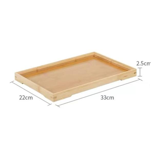 Eco Friendly Bamboo Kitchen Towel Holder Custom Logo Wood Tray Set For Cooking