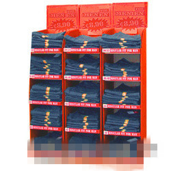 Pallet T-shirt display stand for garments promotion China supplier