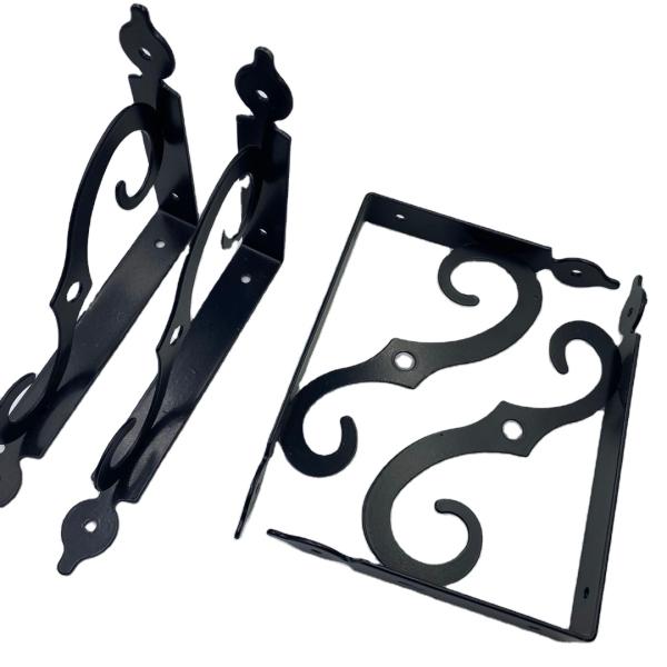Outdoor and Indoor Metal Wall Mount Hanging Plant Bracket for Decorative Arrangements