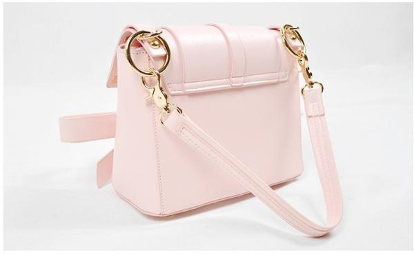 2016 new bow shoulder bag Messenger female European and American fashion pure color pu handbag