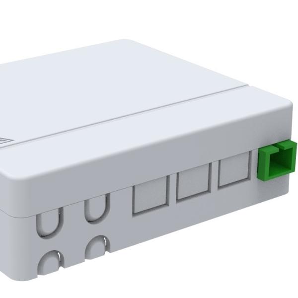 100.5*85*29mm Telecommunication 4 ports Fiber Optic Faceplate Terminal Junction
