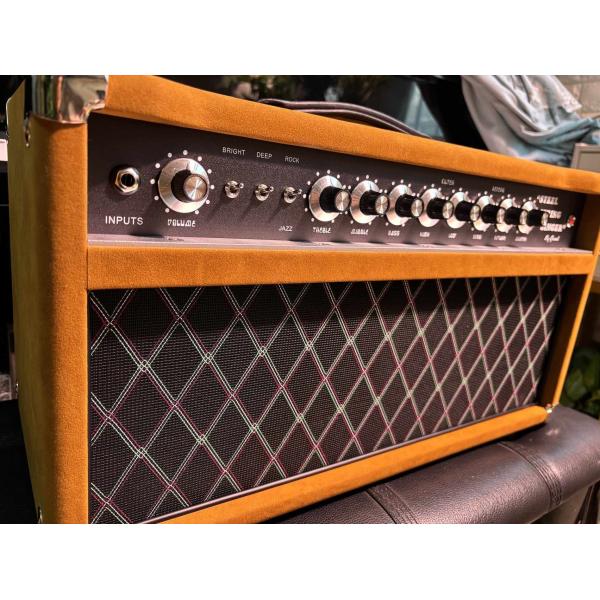2024 HOT!!! Dumble #002 Version Clone SSS20-Steel String Singer SSS Tube Amp Head 20Watt in Suede Brown with Original Knobs
