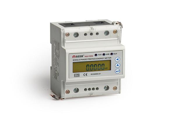 IEC 62053 Din Rail Kwh Meter Single Phase Ami Electric Meter 10 80 A 50 60 Hz