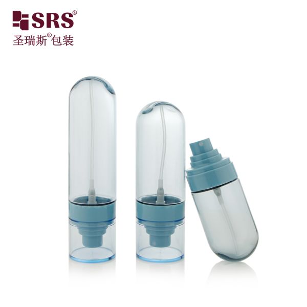PETG02 30ml 50ml 60ml 80ml 100ml Empty Custom Semi-transparent Colored Blue PETG Spray Pump Bottle For Skincare Toner