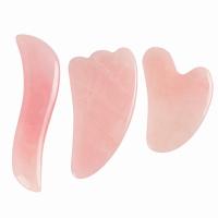 Crystal Rose Quartz Guasha Beauty Massage Face Slimming Jade Gua Sha Stone