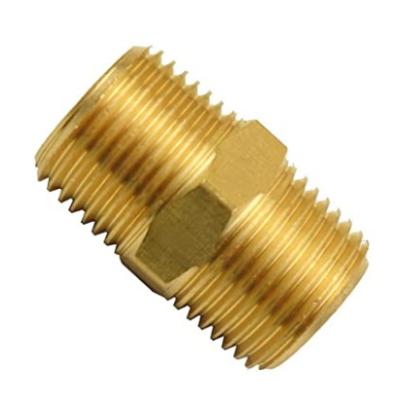 O encaixe de tubulação de bronze, encanta o bocal, 1/8 x 1/8 o adaptador masculino da tubulação do NPT