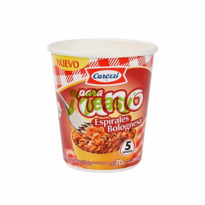 Customized Disposable Paper Noodle Soup Food  Cups with Glass Paper Fan 12 16 26oz Coffee Cup