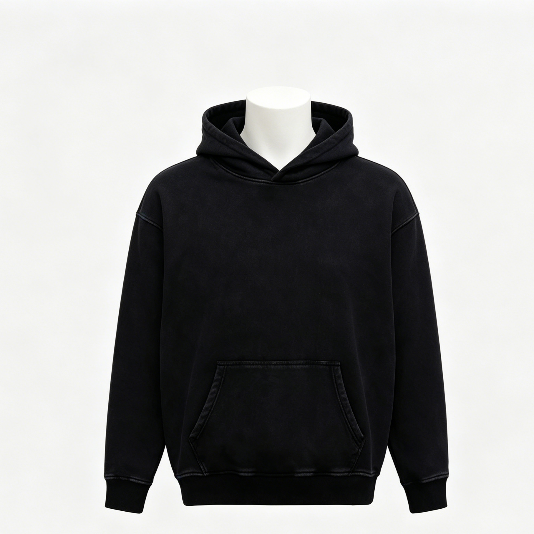 Vintage Stone Wash Hoodies Oversized Unisex Pigment Wash Hoodie Heavyweight