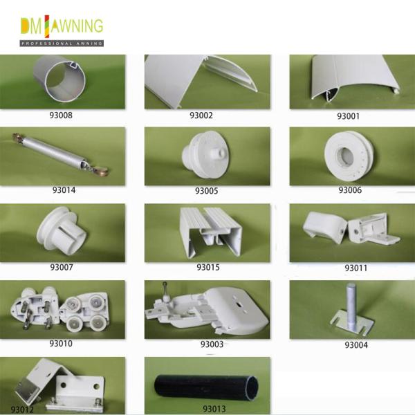 Conservatory Patio Retractable Roof Awning / Free Standing Balcony Roof Retractable Awning