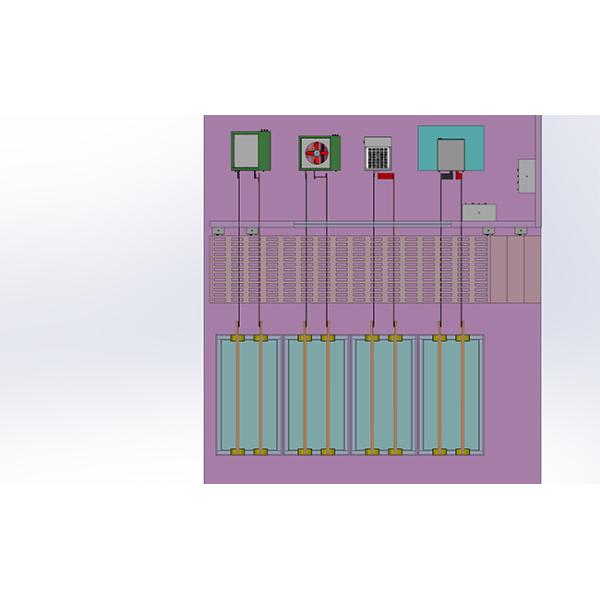 ДК 48В 300А вывел наружу электропитание электролиза воды с интерфейсом 4~20мА
