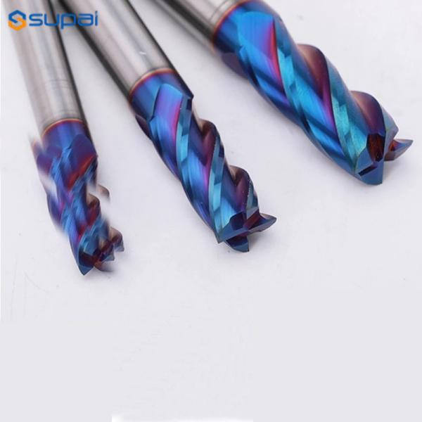 Carbide Square End Mill With 30 Degrees Helix Angle And Carbide Cutting Edge Material