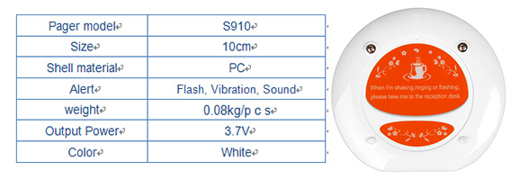 Venta caliente electrónica sin cables de restaurante de escritorio de buscador
