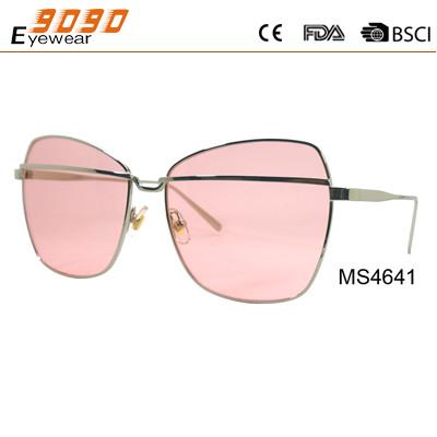 2017 new fashion sunglasses with metal frame,suitable for men and women