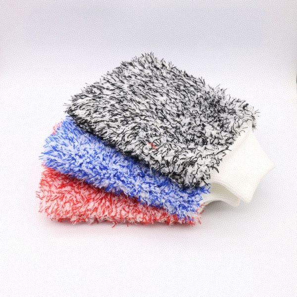 Cyclone Microfiber Car Wash Gloves And Mitts Waterproof 18x28cm Lint Free Machine Washable
