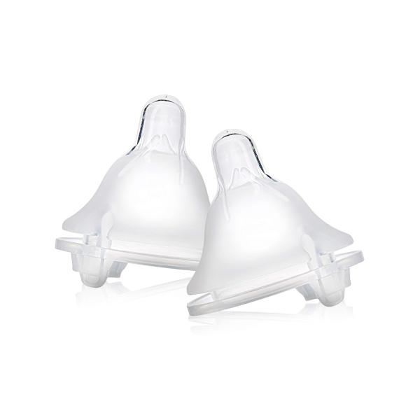 Sterilizer Safe Flat Dummy For Baby , 0 - 6 Month 100 Silicone Pacifier