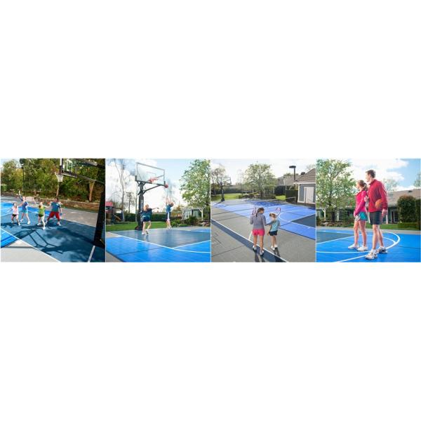 Suspended Polypropylene Interlocking Sports Tiles For Basketball Court