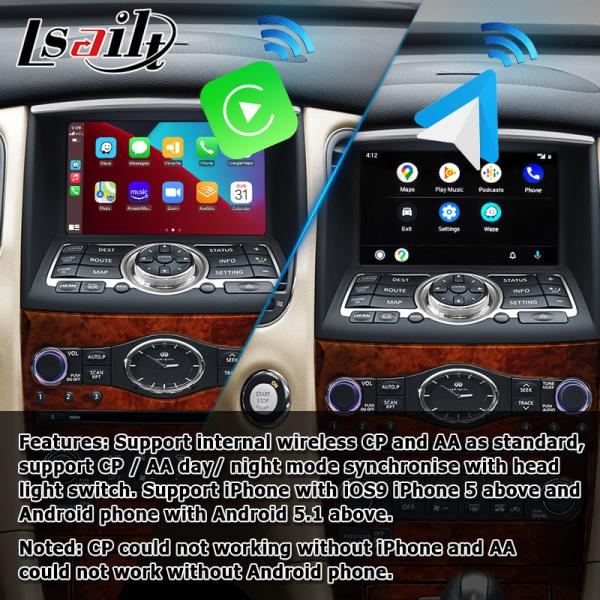 Андроида Carplay экрана Infiniti QX50 EX35 EX25 EX30d EX37 HD подъем беспроводного автоматический
