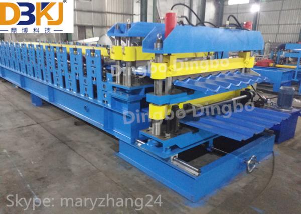 Full Automatic Metal Roof Panel Roll Forming Machine With 1 Year Warranty