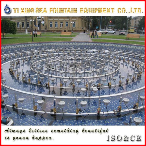 Entertainment equipment large music water fountains with led waterproof lights
