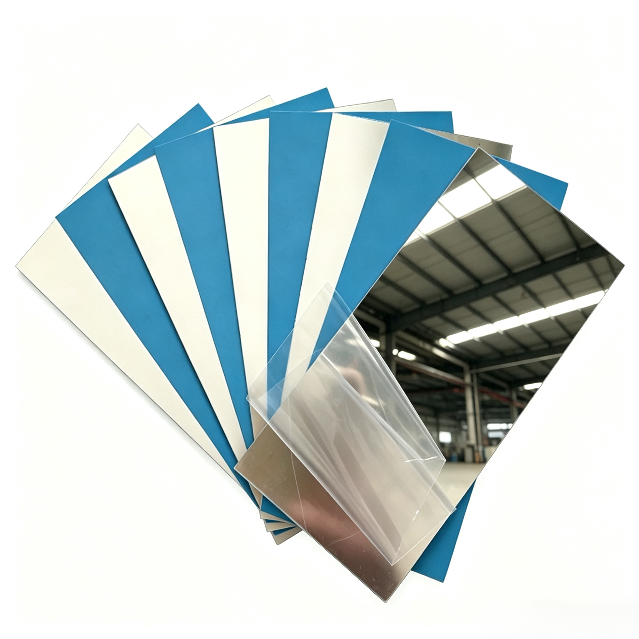 Silver Polystyrene Mirror Sheet Shatterproof Flexible For Infinity Light Kids