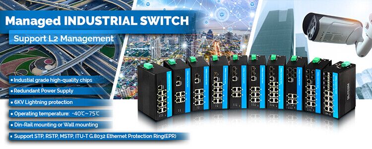 10G Industrial POE Switch 8*Гигабитный порт POE с 4*10G SFP uplink L2 Управляемый сетевой коммутатор