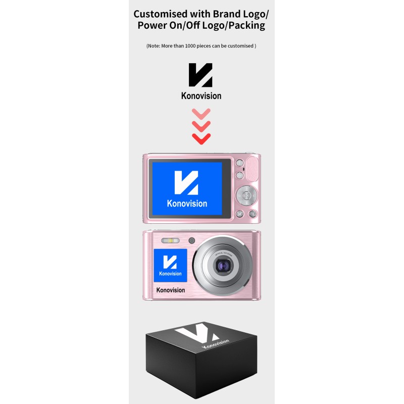 Wholesale Retro CMOS Dual Screen Mirrorless Camera 10x Optical Zoom 4K Video EIS Digital Camera With Compact Design for Beginner