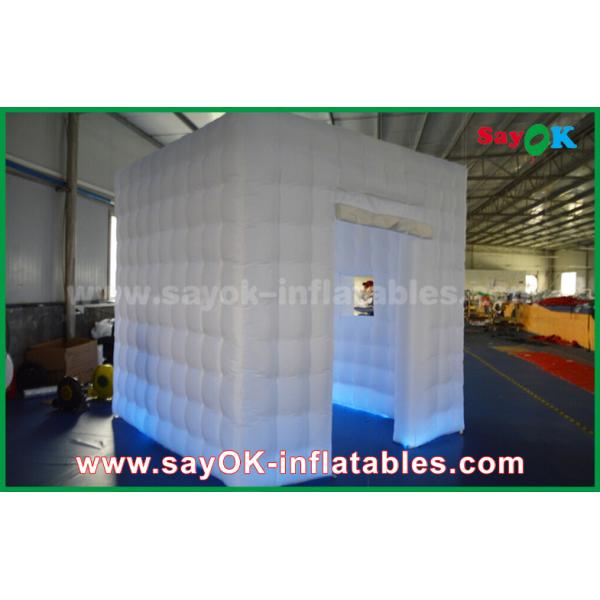 Inflatable Photo Booth Hire White Oxford Cloth Led Strip Lighting Inflatable Photo Booth For Wedding Decoration