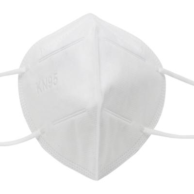 Respirateur jetable non-tissé blanc de la poussière du masque KN95, masque jetable d'Earloops