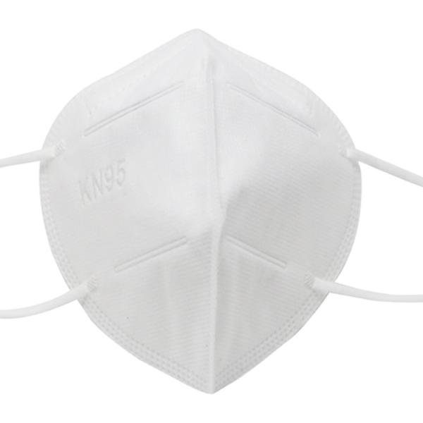 Respirateur jetable non-tissé blanc de la poussière du masque KN95, masque jetable d'Earloops