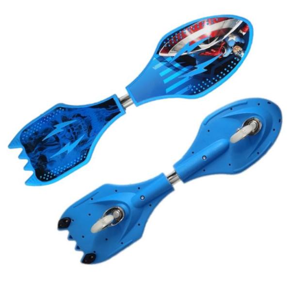 OEM Marvel waveboard two wheels skateboard snake scooter blue color for kids boys