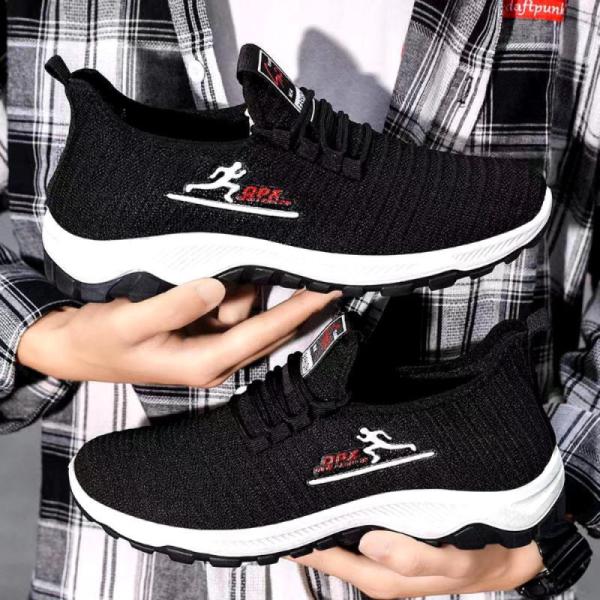 daily Ladies Flyknit Sport Shoes breathable Knitted Upper Sports Shoes