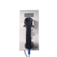 Telefone resistente a vandalismo, telefone de emergência resistente a metal com ecrã LED