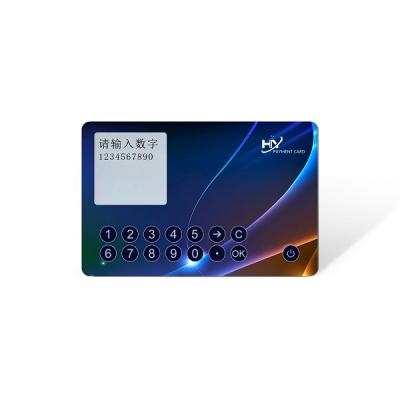 1.4mm sução magnética dos botões de Digitas tela de OTP espessura Smart Card 1,54 da”
