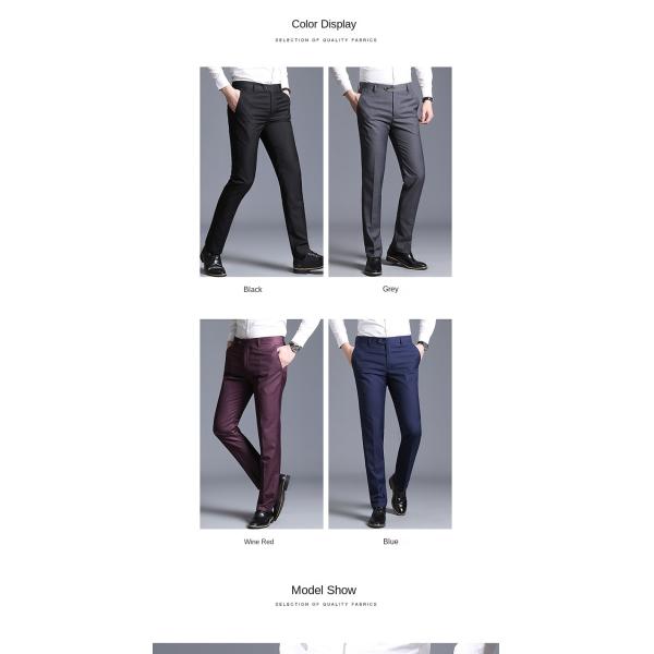 Anti-Shrink Loose Straight Men's Leisure Trousers for Business and Formal Occasions