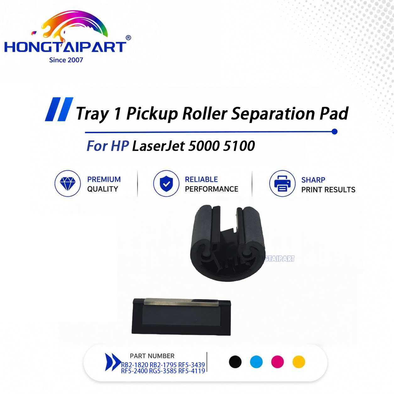 Tray1 Pickup Roller Separation Pad RB2-1820 RB2-1795 RF5-3439 For HP 5000 5100