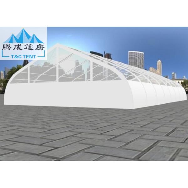 20x40m White PVC Curve Clear Aluminum Frame Tent For Wedding 500 People Seater Wind Resistant