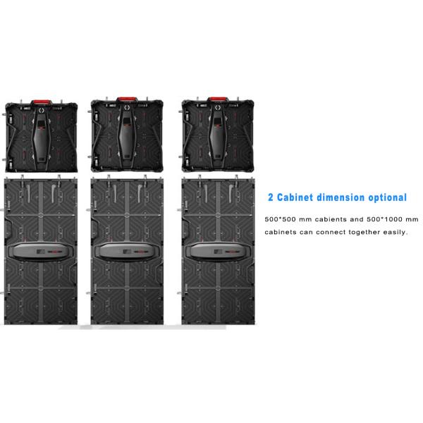 Waterproof IP65 P3.91 Outdoor Rental LED Display Dual Signal Backup Ports For Stage