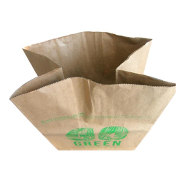 Open Mouth Multiwall Kraft Paper Bags , Degradable Garbage Bag Folding Packaging