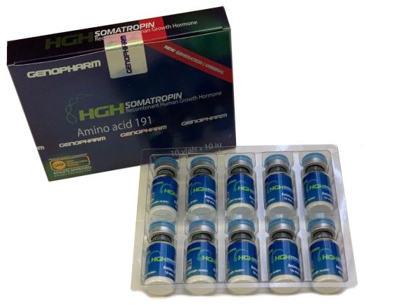 CMYK Printing Somatropin 10x10IU Labels And Boxes With Blister 2mlx10pcs